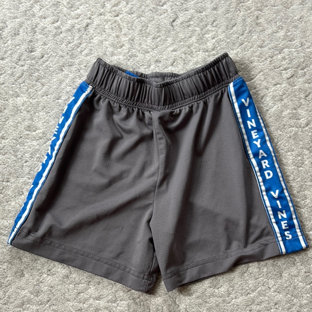 Vineyard Vines Kids Gray and Blue Shorts